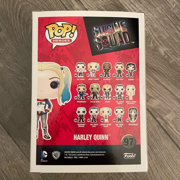 Harley Quinn Suicide Squad Funko Pop #97 - Picture 2 of 3